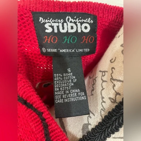 Designer Originals Studio Christmas Sweater Vest S – Ugly Holiday Party Teddy - Picture 6 of 7